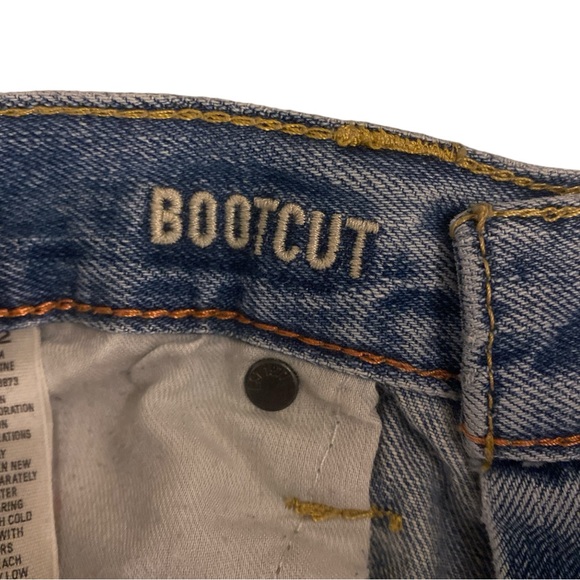 American Eagle Jeans Men’s 31X31 Blue Bootcut Light Wash Distressed Grunge Y2K - Picture 6 of 11